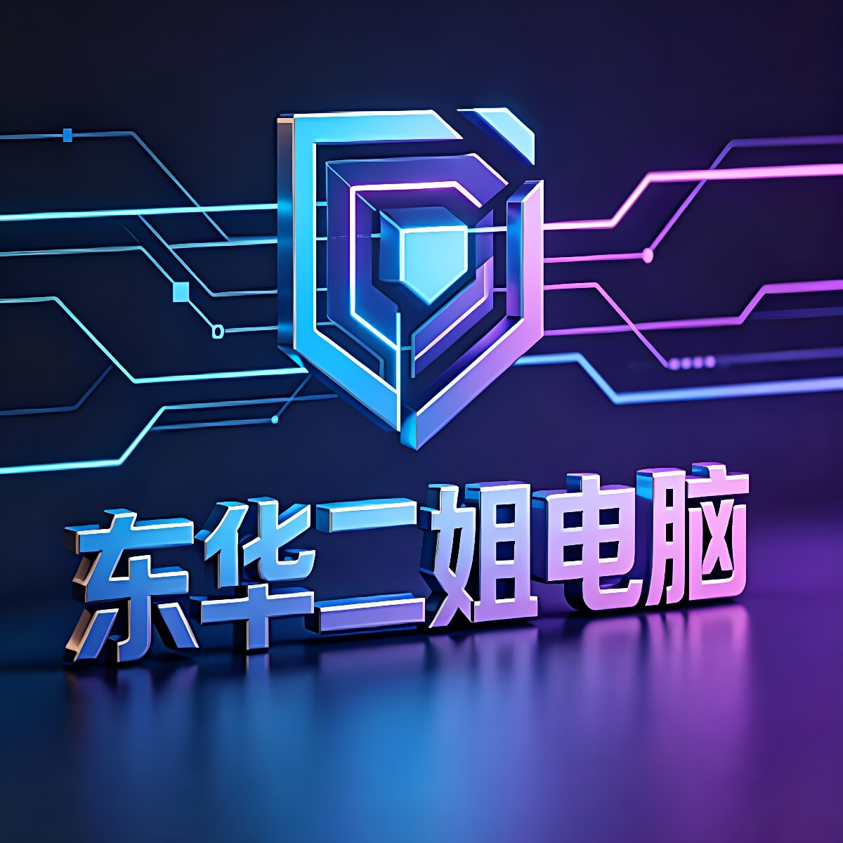 东华二姐电脑 店铺LOGO