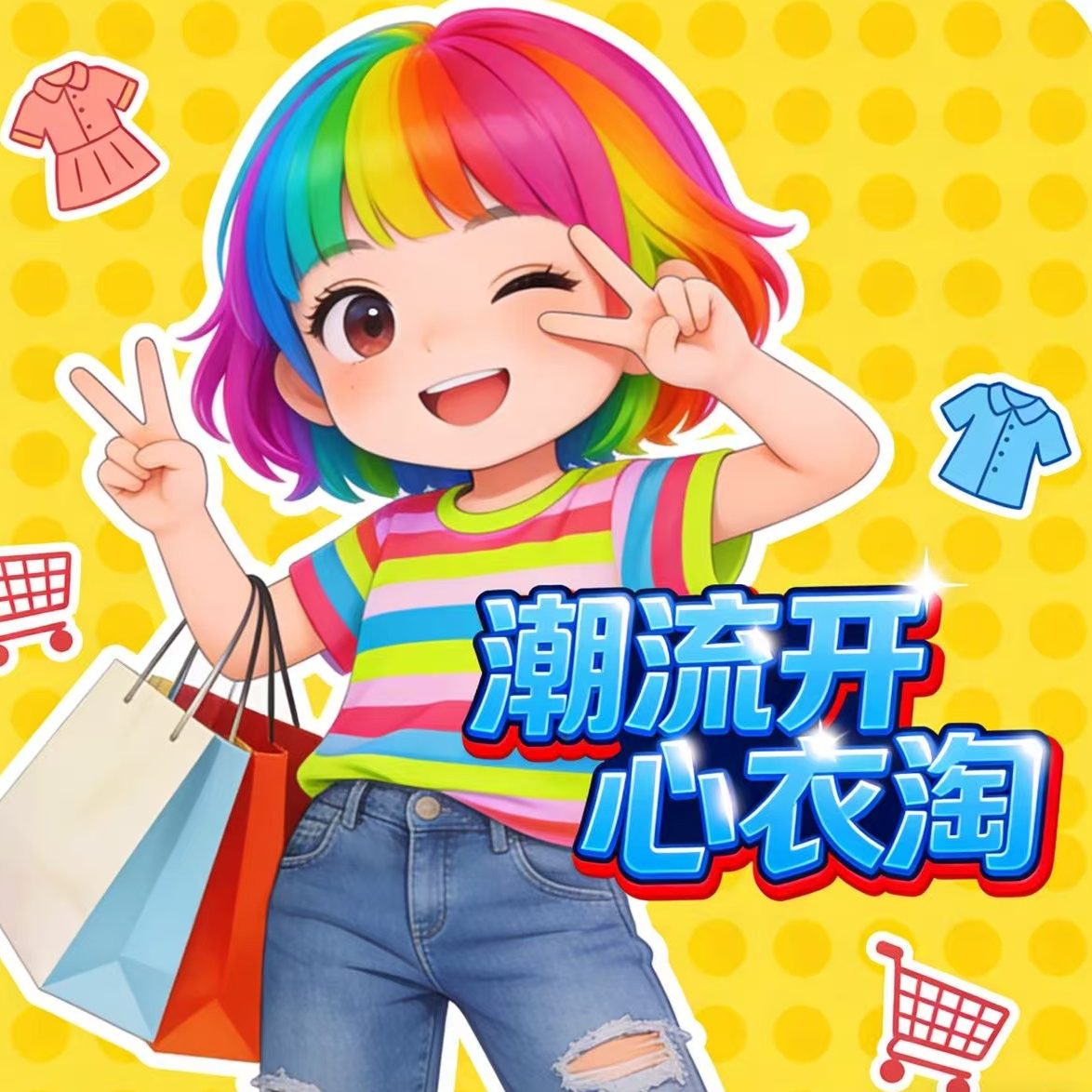 潮流开心衣淘 店铺LOGO