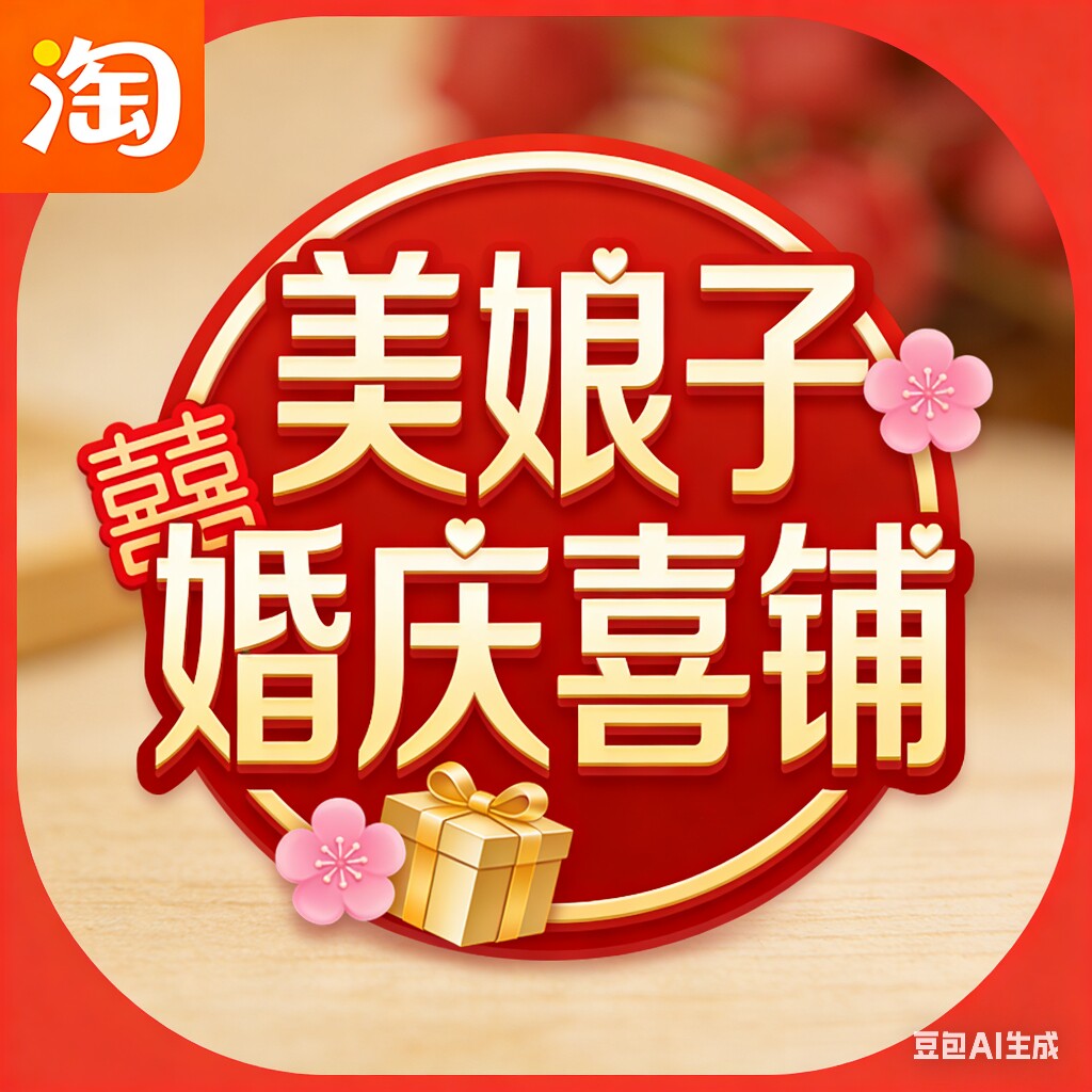 美娘子婚庆用品节庆用品喜铺 店铺LOGO