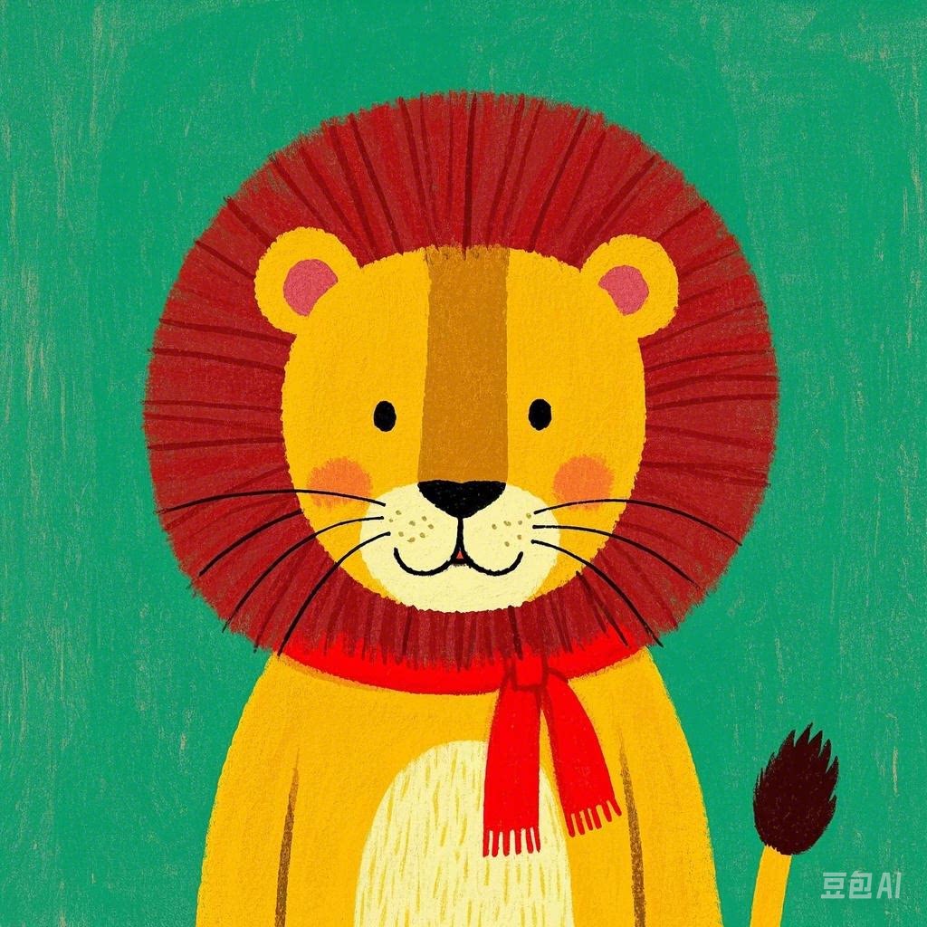二次元狮子祝你前程似锦
