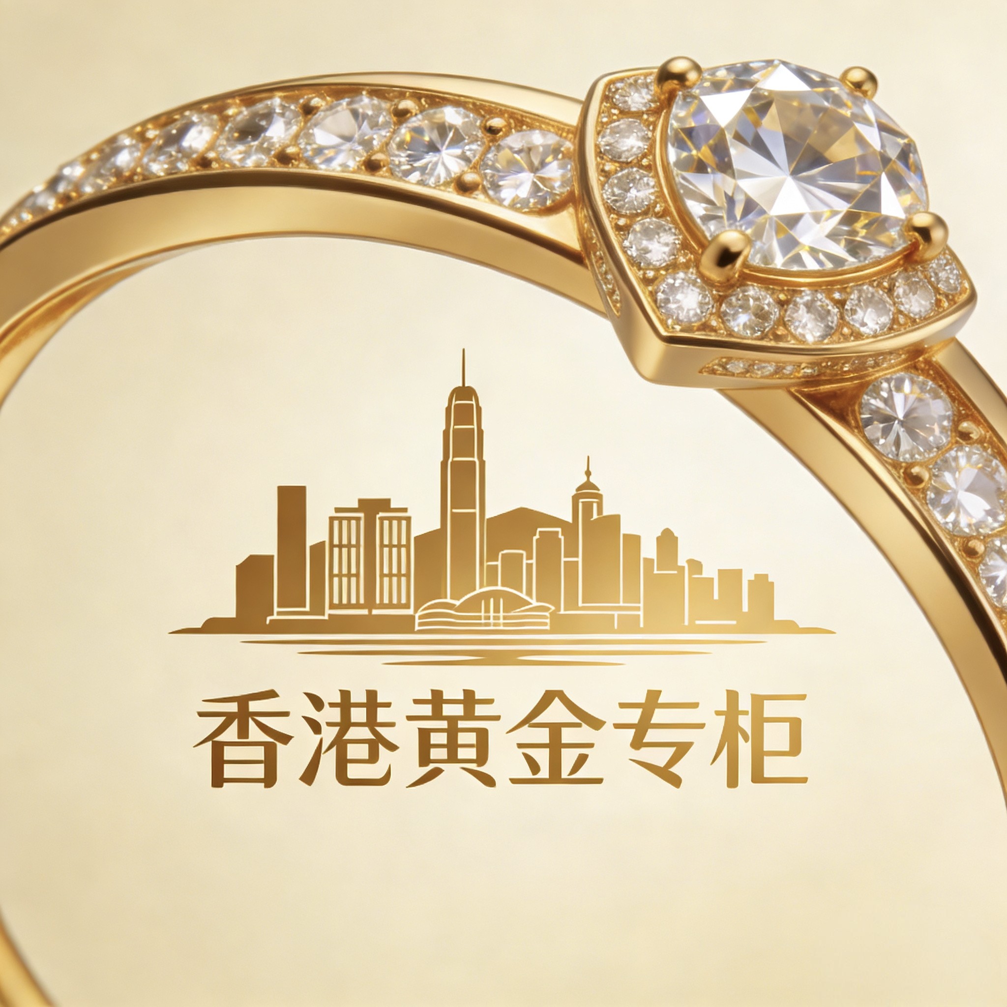 香港黄金专柜 店铺LOGO