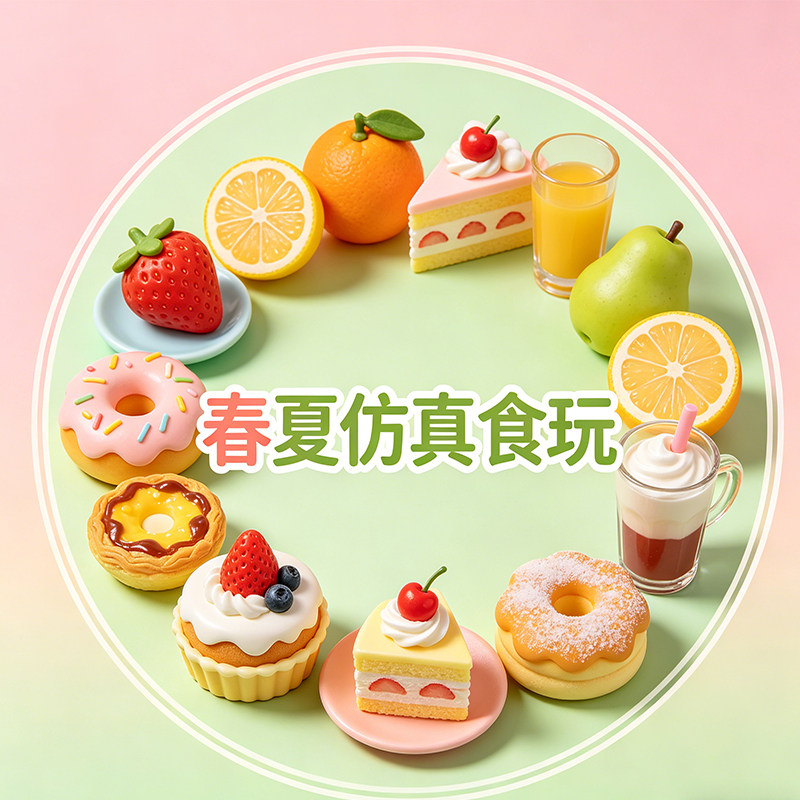 春夏仿真食玩