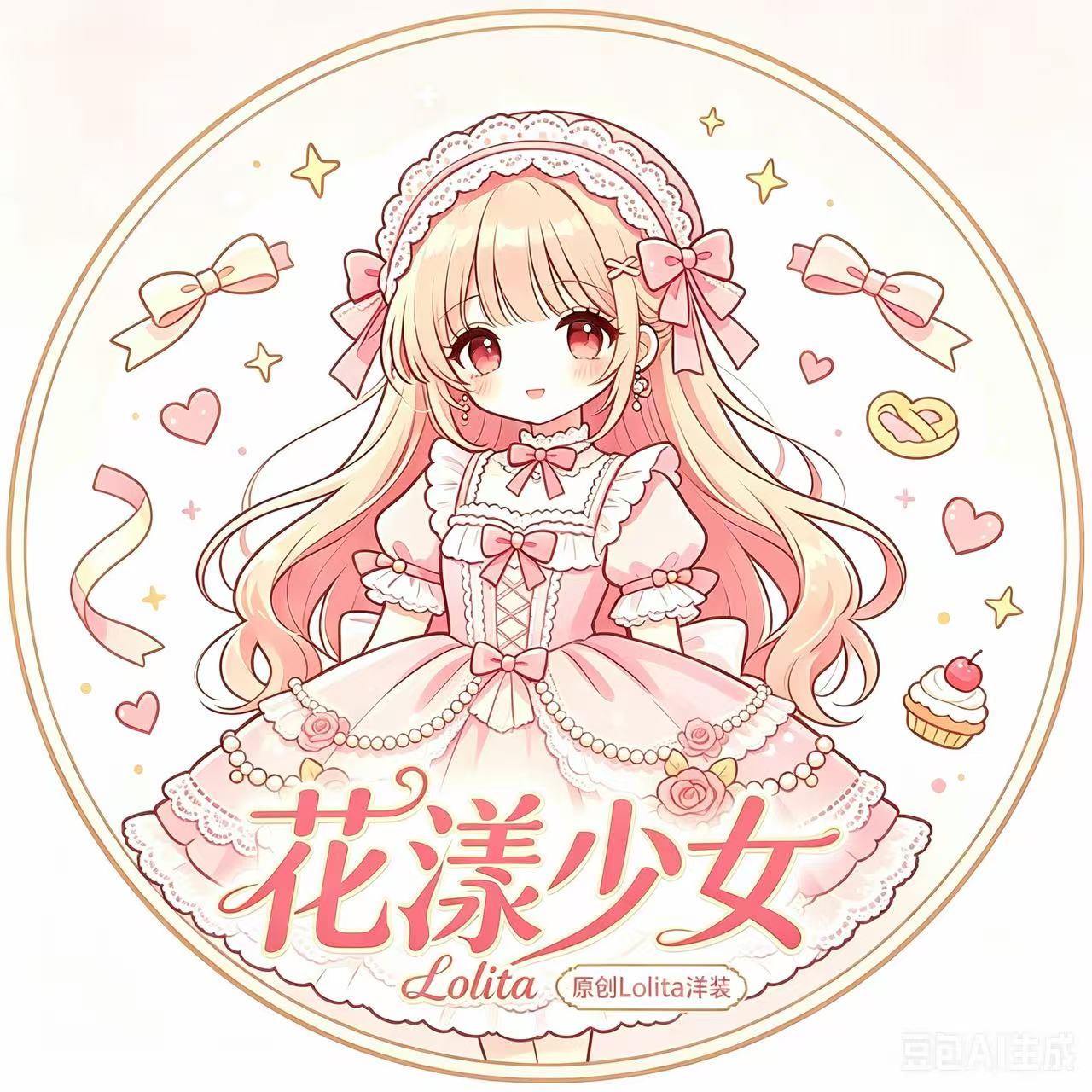 花漾少女 原创Lolita洋装 店铺LOGO