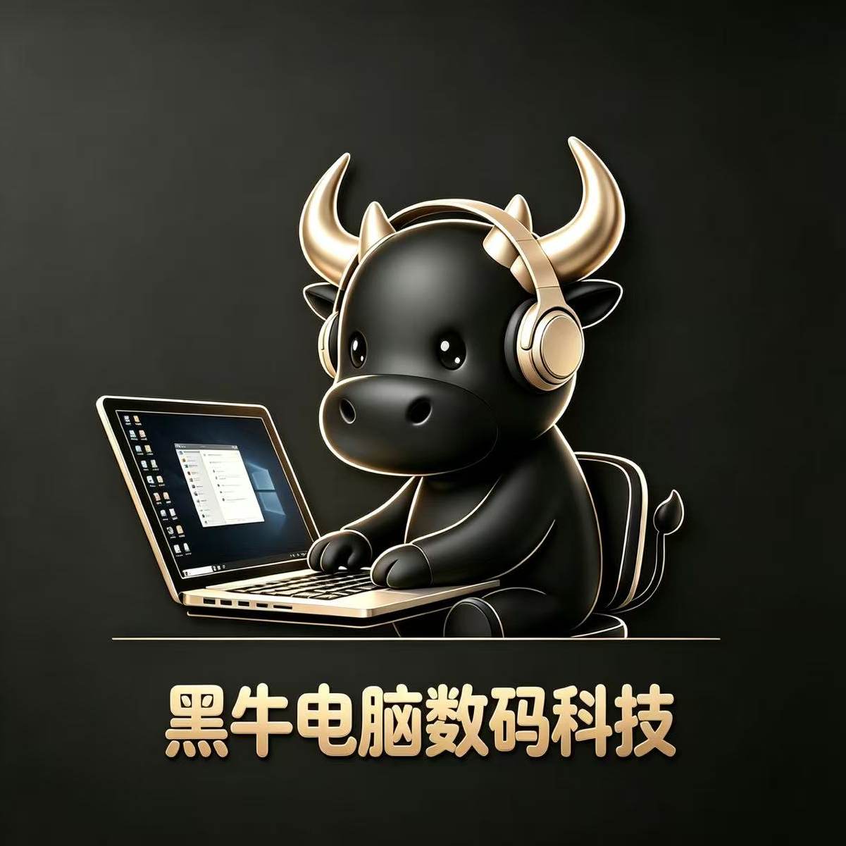 黑牛电脑数码科技 店铺LOGO
