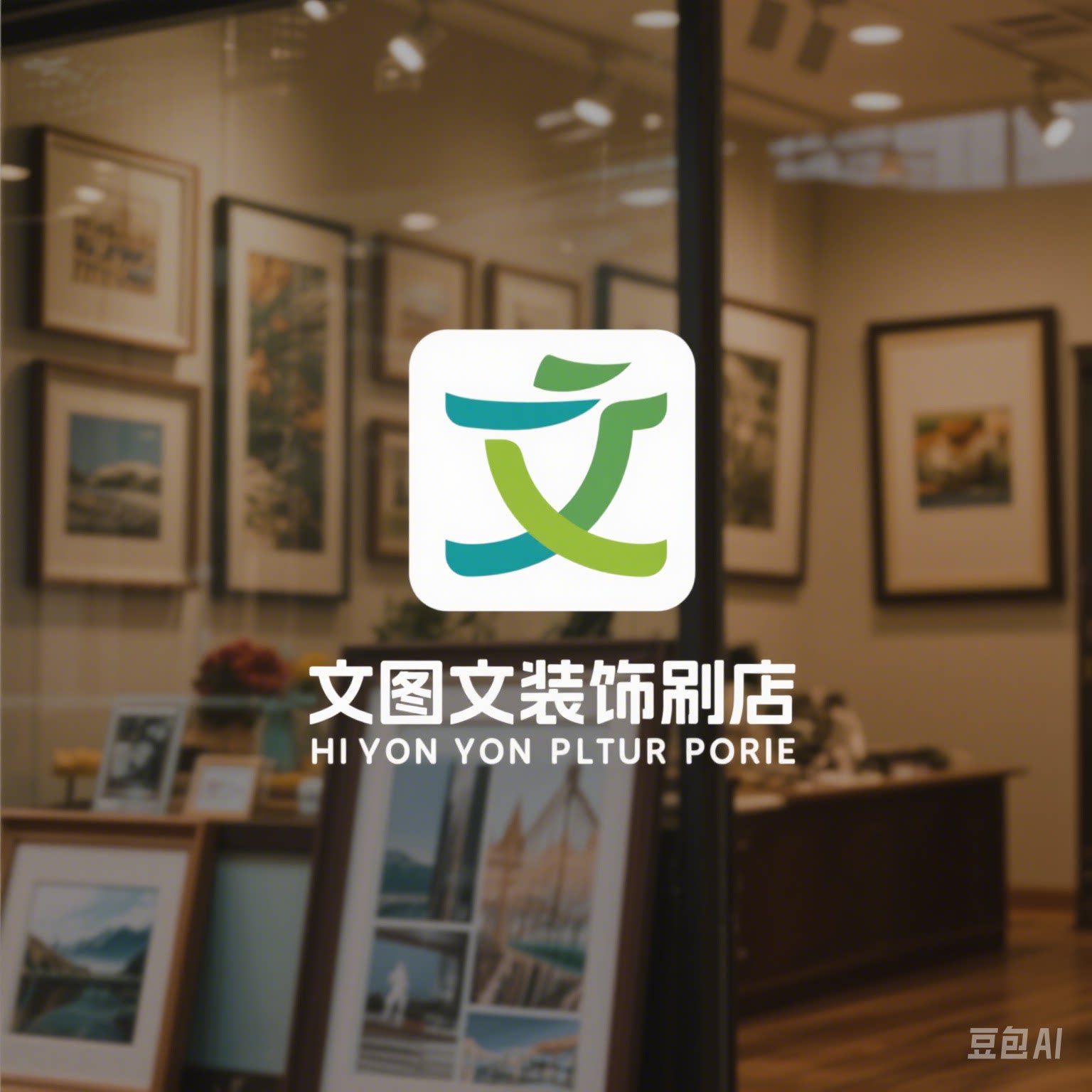 文图文装饰画 店铺LOGO