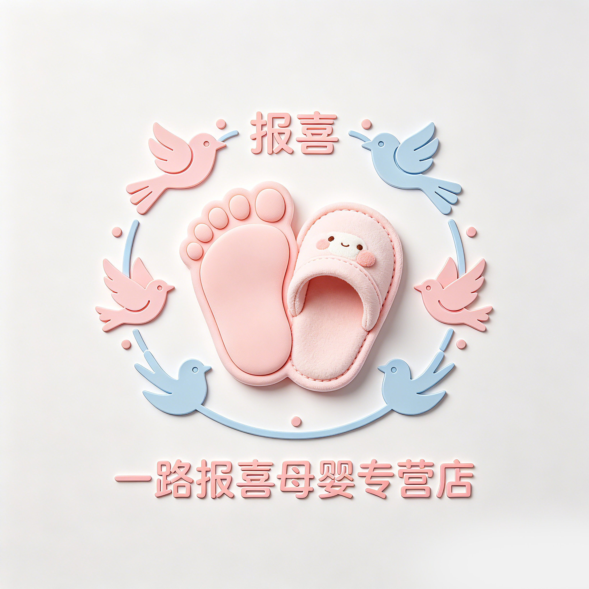 一路报喜母婴专营店 店铺LOGO