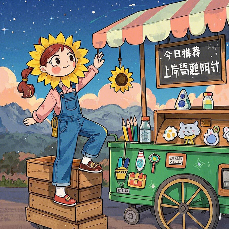 卖胸针的小姑娘