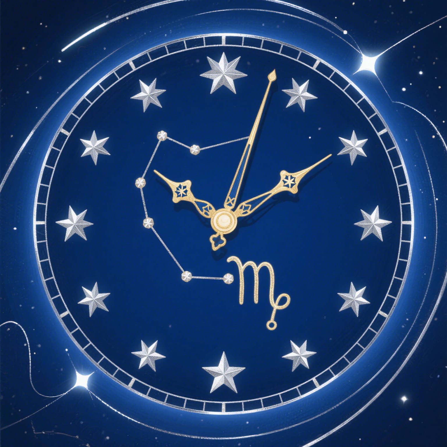 深邃蓝色星空