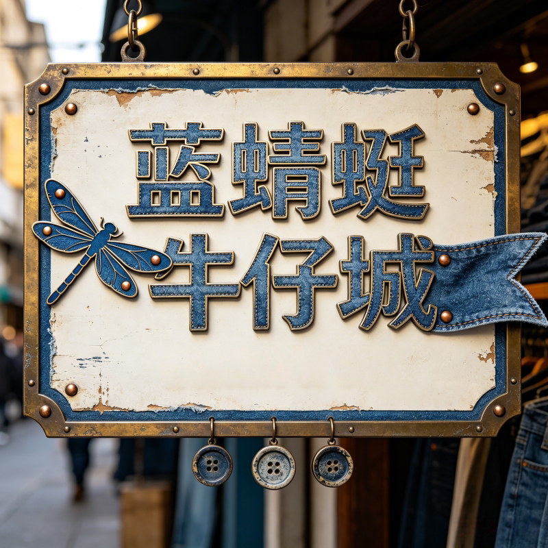 蓝蜻蜓牛仔城 店铺LOGO