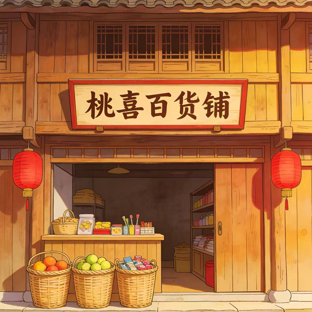 桃喜百货铺 店铺LOGO