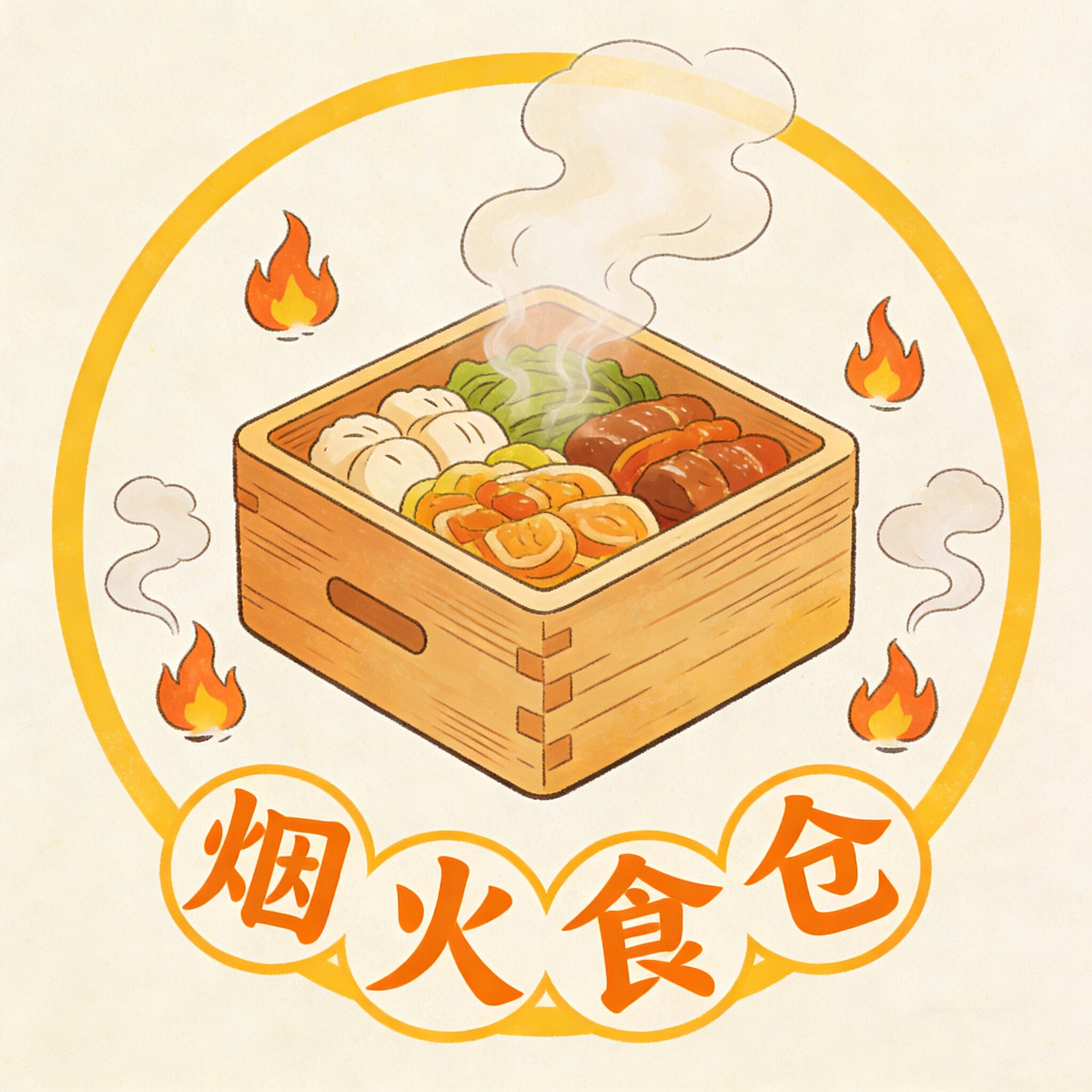 烟火食仓 店铺LOGO