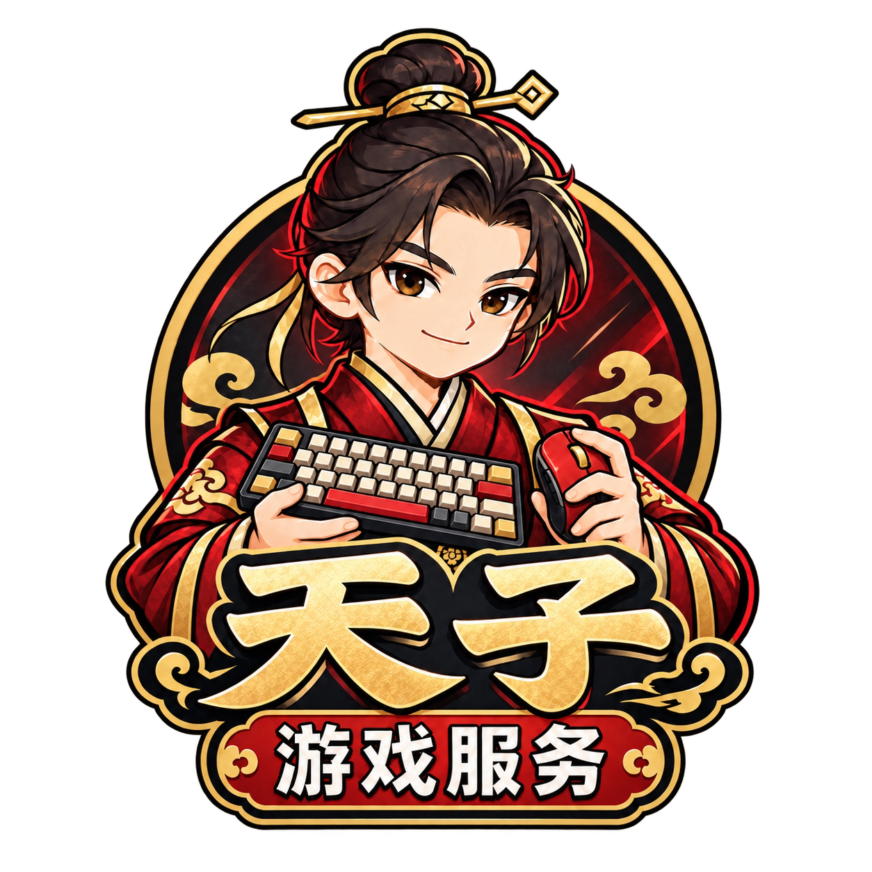 天子网游 高品质游戏服务 店铺LOGO