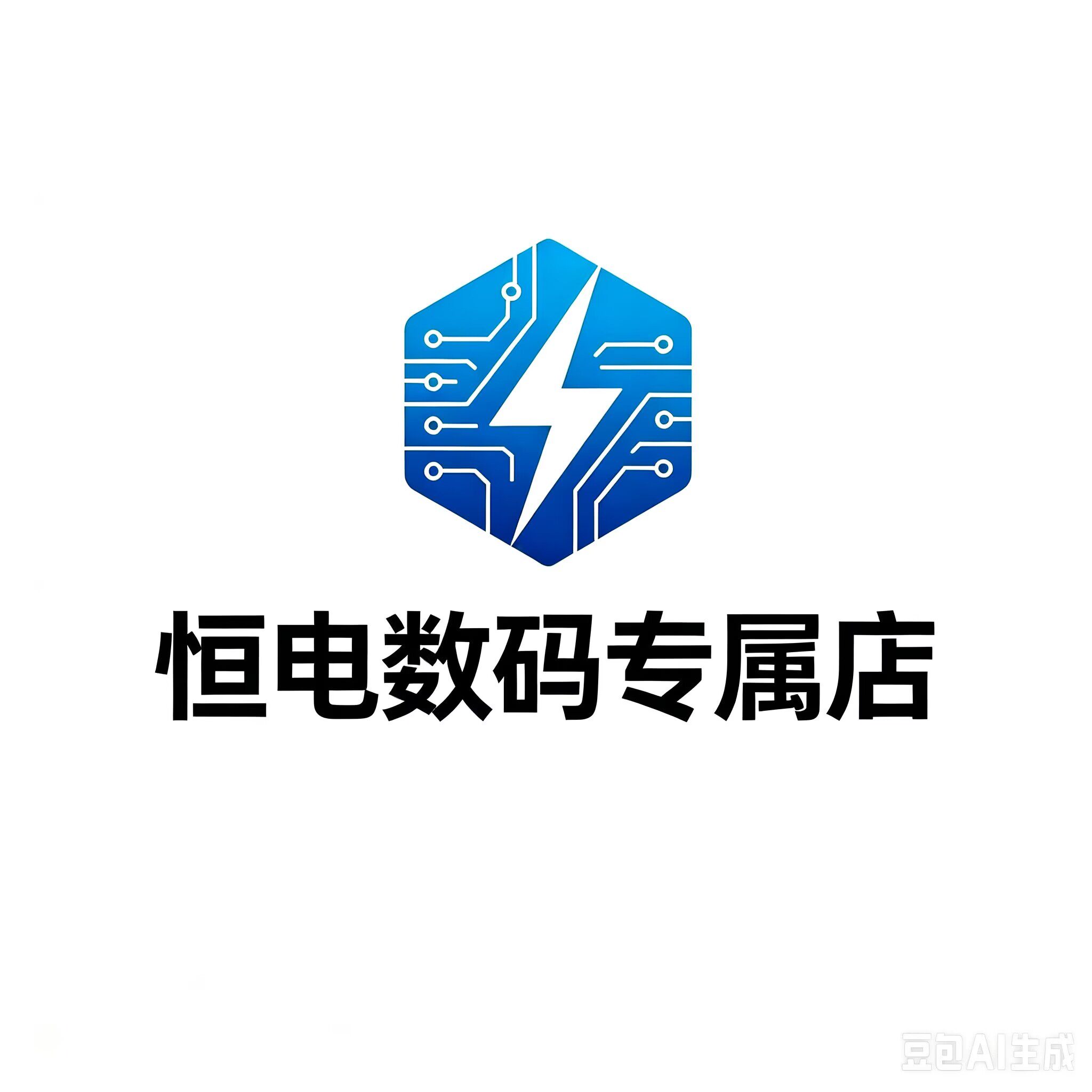 恒电数码专属店 店铺LOGO