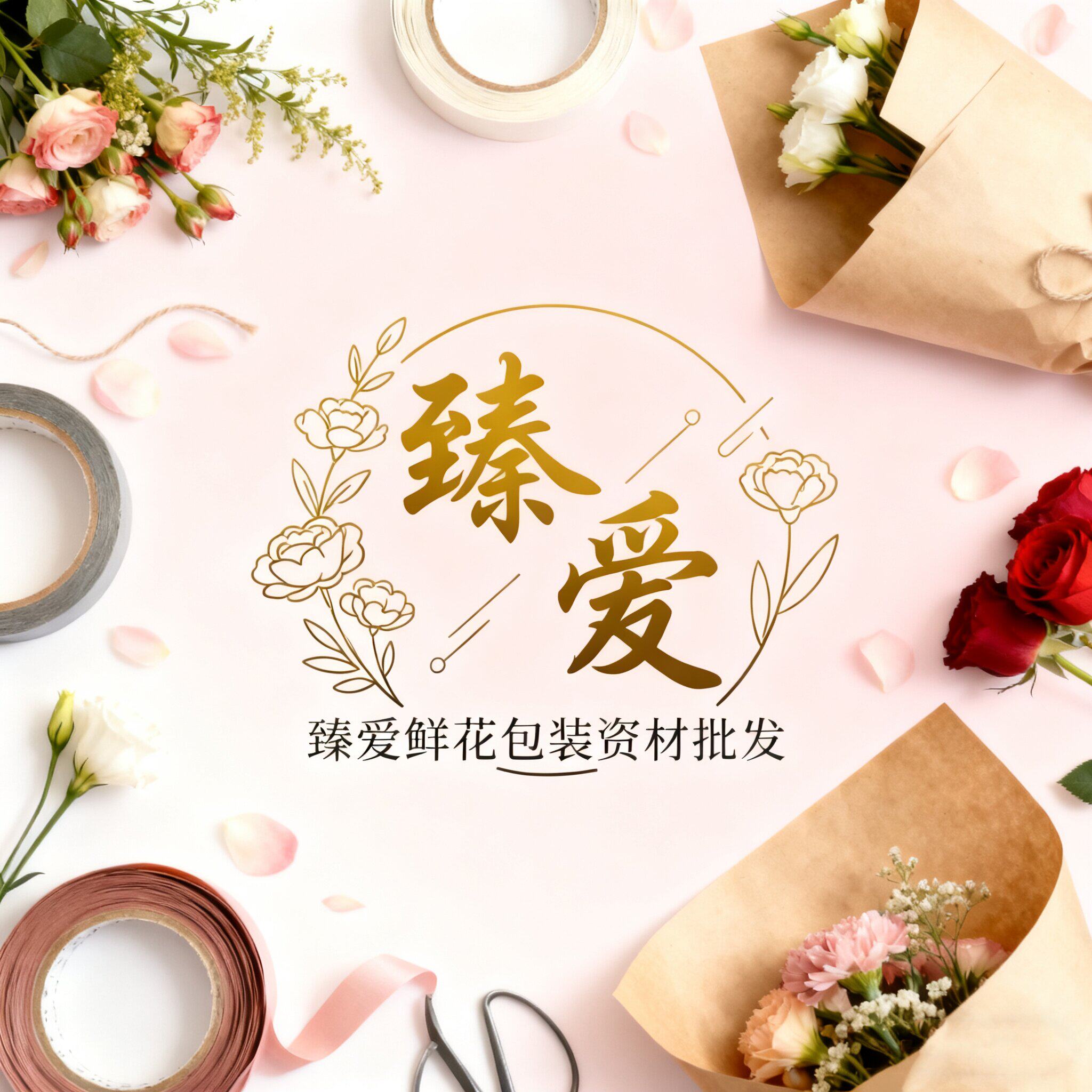 臻爱鲜花包装资材批发